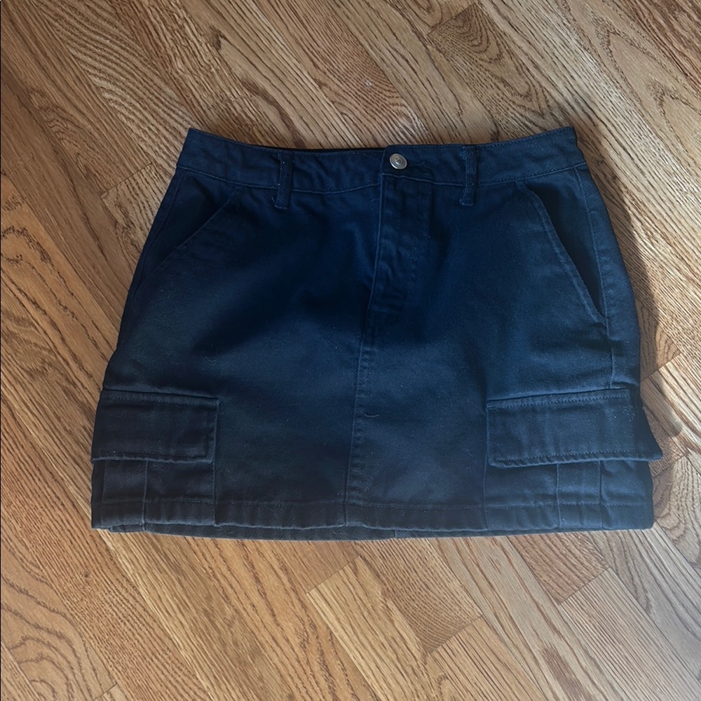 Forever 21 cargo Jean mini skirt